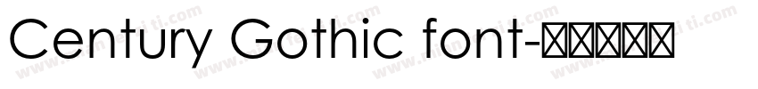 Century Gothic font字体转换